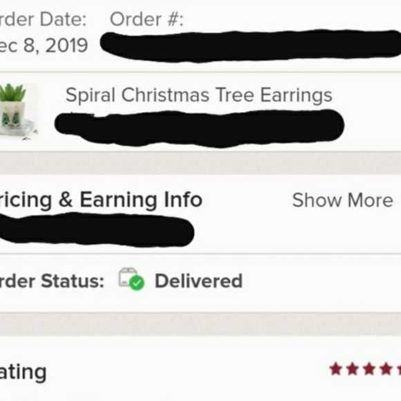 Green Spiral Holiday Christmas Tree Dangle Drop Earrings - Picture 9 of 9